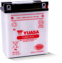 Load image into Gallery viewer, Yuasa YB12A-B Yumicron 12-Volt Battery Yuasa Battery
