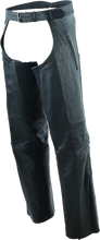 Load image into Gallery viewer, Kuryakyn Leather By River Road Longhaul Leather Chaps Black - Large Pants Kuryakyn
