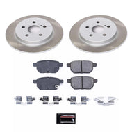 Power Stop 17-22 Toyota Prius Prime Rear Semi-Coated Rotor Kit Brake Kits - Performance Blank PowerStop   
