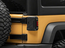 Load image into Gallery viewer, Raxiom 07-18 Jeep Wrangler JK Axial Series Trident LED Tail Lights- Blk Housing (Smoked Lens) Tail Lights Raxiom
