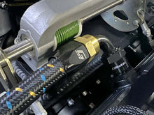 Load image into Gallery viewer, GReddy AN08 120 DEGREE HOSE END SWIVEL BLACK/GOLD ANODIZED | 12800812
