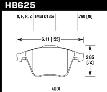 Load image into Gallery viewer, Hawk 2001-2010 Audi S3 European HPS 5.0 Front Brake Pads Brake Pads - Performance Hawk Performance   

