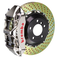 Brembo 07-08 G35/G35S Sedan Fr GTR BBK 6Pis Billet 355x32 2pc Rotor Drilled-Nickel | 1M1.8043AR