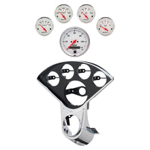 Load image into Gallery viewer, Autometer Arctic White Direct Fit Dash Kit 55-59 Chevy Truck (1 x 3-3/8in. / 4 x 2-1/16in.) | 2208-03
