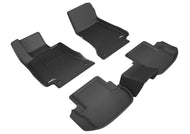 3D MAXpider 2018-2020 Mercedes-Benz E-Class Coupe C238 Kagu 1st & 2nd Row Floormats - Black | L1MB10301509