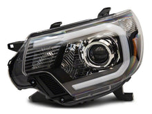 Load image into Gallery viewer, Raxiom 12-15 Toyota Tacoma Axial Series Projector Headlights w/ LED Bar- Blk Housing (Clear Lens) Headlights Raxiom
