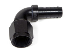 Load image into Gallery viewer, Earl's Performance Clamp-On Hose Fitting Earl's Performance Earl's Auto-Crimp Hose End - 90 Degree - Size -4 - Black AT709104ERL
