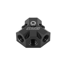 Load image into Gallery viewer, Earl's Performance Multi-Purpose O-Ring Earl's Performance Earl's Distribution Block 8 AN O-Ring Inlet x (3) 6 AN O-Ring Outlets 100168ERL
