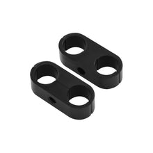 Load image into Gallery viewer, Earl's Performance Vacuum Hose Bracket Hose &amp; Tubing Separator, 9/16", Package Of 2, Black Anodized
