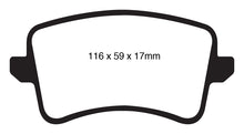 Load image into Gallery viewer, EBC 09-11 Audi A4 2.0 Turbo Ultimax2 Rear Brake Pads Brake Pads - OE EBC   

