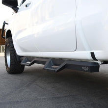 Load image into Gallery viewer, Westin 2019 Chevrolet Silverado / GMC Sierra 1500 Crew Cab Drop Nerf Step Bars - Textured Black Westin
