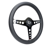 Load image into Gallery viewer, NRG Light Weight Gaming Steering Wheel - Driftz 350mm 3 Chrome Spokes Perforated Leather | ST-034CH-PR
