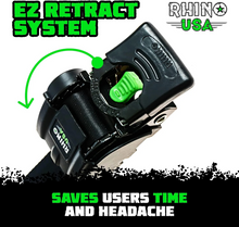 Load image into Gallery viewer, Rhino USA Retractable Transom Straps (2 Pack-Black) Tow Straps Rhino USA
