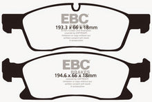 Load image into Gallery viewer, EBC EBCUD1455 EBC 11+ Dodge Durango 3.6 Ultimax2 Front Brake Pads
