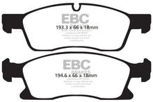 Load image into Gallery viewer, EBC EBCUD1455 EBC 11+ Dodge Durango 3.6 Ultimax2 Front Brake Pads
