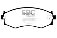 Load image into Gallery viewer, EBC EBCDP4792R EBC 91-97 Infiniti G20 2.0 Yellowstuff Front Brake Pads
