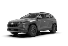 Load image into Gallery viewer, Rally Armor 22-24 Hyundai Tucson Black UR Mud Flap w/White Logo Mud Flaps Rally Armor   
