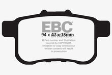 Load image into Gallery viewer, EBC 13+ Honda Accord Coupe 2.4 LX Ultimax2 Rear Brake Pads Brake Pads - OE EBC   
