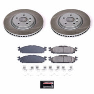 Power Stop 11-19 Lincoln MKT Front Semi-Coated Rotor Kit Brake Kits - Performance Blank PowerStop   