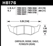 Load image into Gallery viewer, Hawk SRT4 HP+ Street Rear Brake Pads Brake Pads - Performance Hawk Performance   
