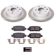 Power Stop 2019 Nissan Sentra Rear Semi-Coated Rotor Kit Brake Kits - Performance Blank PowerStop   