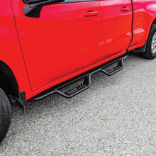 Load image into Gallery viewer, Westin 14-18 Chevy/GMC Silverado/Sierra 1500/2500/3500 Double Cab Outlaw Drop Nerf Bars Tex Black | 20-13715
