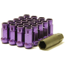 Load image into Gallery viewer, Wheel Mate Muteki SR48 Open End Lug Nuts - Purple 12x1.25 48mm
