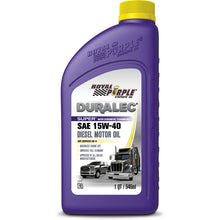 Load image into Gallery viewer, Royal Purple Duralec Super Diesel 15W-40 CK-4 Motor Oil - 1 Quart Royal Purple
