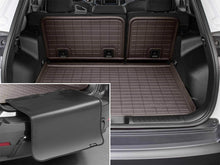 Load image into Gallery viewer, WeatherTech 21-26 Cadillac Escalade Behind Seating w/Bumper Protector SeatBack Cargo Liner - Cocoa | 431716IMSK
