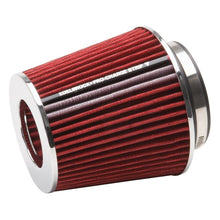Load image into Gallery viewer, Edelbrock Air Filters - Universal Fit Edelbrock Air Filter Pro-Flo Series Conical 6 7In Tall Red/Chrome
