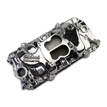Load image into Gallery viewer, Edelbrock Engine Intake Manifold Edelbrock Performer 2-O Manifold for 1965-90 B/B Chevy Oval Port Heads, Chrome Plasma 2161-CP
