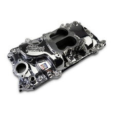 Load image into Gallery viewer, Edelbrock Engine Intake Manifold Edelbrock Performer 2-O Manifold for 1965-90 B/B Chevy Oval Port Heads, Chrome Plasma 2161-CP
