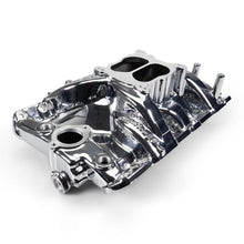 Load image into Gallery viewer, Edelbrock Engine Intake Manifold Edelbrock Performer RPM Pontiac 326-455 Intake Manifold, Chrome Plasma Finish 7156-CP
