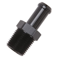 Load image into Gallery viewer, Edelbrock Fittings Edelbrock Hose End Straight 1/2In NPT to 1/2In Barb Black Anodize
