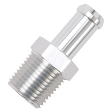 Load image into Gallery viewer, Edelbrock Fittings Edelbrock Hose End Straight 1/2In NPT to 1/2In Barb Clear Anodize
