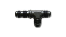 Load image into Gallery viewer, Vibrant -6AN Bulkhead Adapter Tee on Run Fittings - Anodized Black Only Fittings Vibrant
