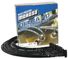 Load image into Gallery viewer, Moroso Chevrolet Small Block (w/Jesel) Ignition Wire Set - Ultra 40 - Sleeved - 90 Degree - Black Moroso
