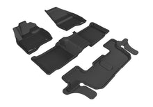 Load image into Gallery viewer, 3D MAXpider 2015-2016 Ford Explorer Kagu 1st &amp; 2nd &amp; 3rd Row Floormats - Black | L1FR09101509
