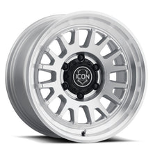 Load image into Gallery viewer, ICON Anza 17x8.5 5x150 25mm Offset 5.75in BS Silver Machined Wheel | 8217855557SM
