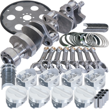Load image into Gallery viewer, Eagle Chevy 350 1Pc 3.750in Crank 5.700in I-Beam Rods -10cc 4.040in Pistons Balanced Assembly Eagle
