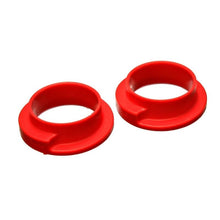 Load image into Gallery viewer, Energy Suspension Bushing Kits Energy Suspension Universal 2-3/16in ID 3in OD 1in H Red Coil Spring Isolators (2 per set)
