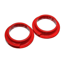 Load image into Gallery viewer, Energy Suspension Bushing Kits Energy Suspension Universal 3in ID 4 5/16in OD 1 1/8in H Red Coil Spring Isolators (2 per set)

