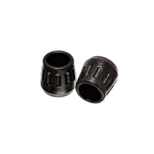 Load image into Gallery viewer, Energy Suspension Bushing Kits Energy Suspension Universal Black 1-3/8in OD x 1/2in McPherson ID Strut Bump Stop Set
