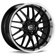 Load image into Gallery viewer, Enkei Wheels - Cast Enkei Lusso 18x8 45mm Offset 5x112 Bolt Pattern 72.6 Bore Black w/ Machined Lip Wheel
