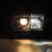 Load image into Gallery viewer, AlphaRex 22-23 Toyota Tundra NOVA-Series Headlights Black w/Amber DRL - Req 810029 OR 810030 AlphaRex
