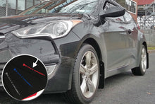 Load image into Gallery viewer, Rally Armor 12-18 Hyundai Veloster Black UR Mud Flap w/ Red Logo Mud Flaps Rally Armor   
