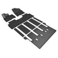 3D Maxpider 22-24 Kia Carnival 7-Seat W/ Rear Auto Seat Kagu Black R1 R2 R3 3D MAXpider
