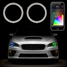 Load image into Gallery viewer, XK Glow 2x60mm - RGB Switchback Halo Million Color XKCHROME Smartphone App Controlled Kit Light Accessories and Wiring XKGLOW   
