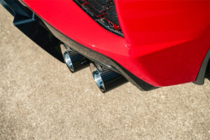 Corsa 20-23 Chevrolet Corvette C8 RWD 3in Valved Cat-Back Delete w/ NPP w/4.5in CF Polished Tips Catback CORSA Performance   
