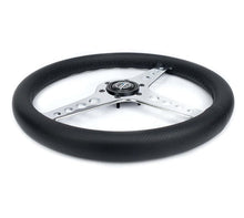 Load image into Gallery viewer, NRG Light Weight Gaming Steering Wheel - Driftz 350mm 3 Chrome Spokes Perforated Leather | ST-034CH-PR
